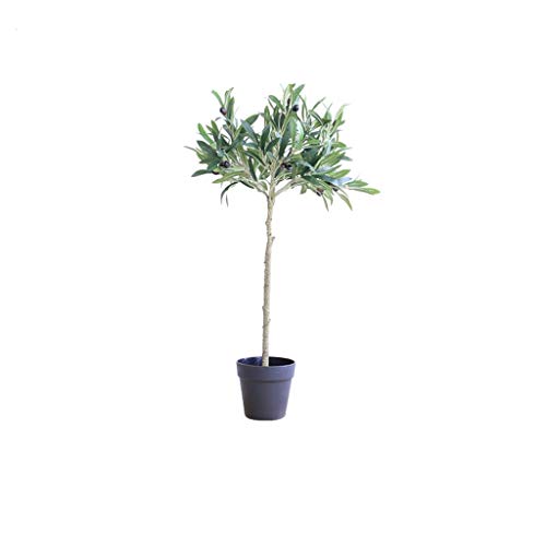 YBYB Árboles Artificiales Estilo Nórdico Planta Green Room Artificial Olivo Living Tree Simulación de la decoración del hogar Artificial Árbol de la Planta de Bonsai Decoracion (Color : Green)