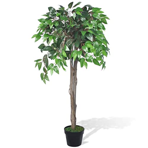 vidaXL Artificial En Maceta Árbol Planta De Ficus 110 cm Decorativo Casa Jardín