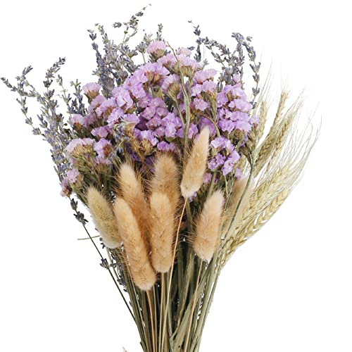 RADCANE Flores Secas Naturales Ramas Secas Decorativas Arbol Lavanda Seca Natural Pampas Grass Flores Preservadas para Jarrones Interiro Hogar Bodas Fotografía DIY Flores Secas Decoracion