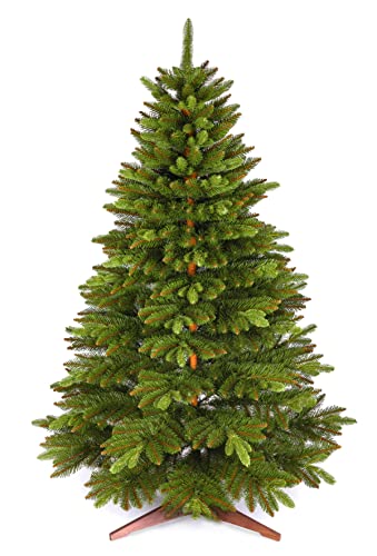 Árbol de Navidad artificial de 180 cm – Noble abeto del Norte con soporte para árbol de Navidad – Árbol de Navidad artificial premium con ramas especialmente densas – Producto de marca exclusivo